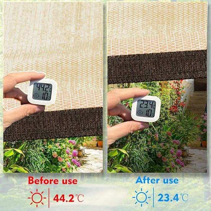 EMERIT 90% Shade Cloth Sun Shade Fabric Privacy Screen Shade Cover - Image 3