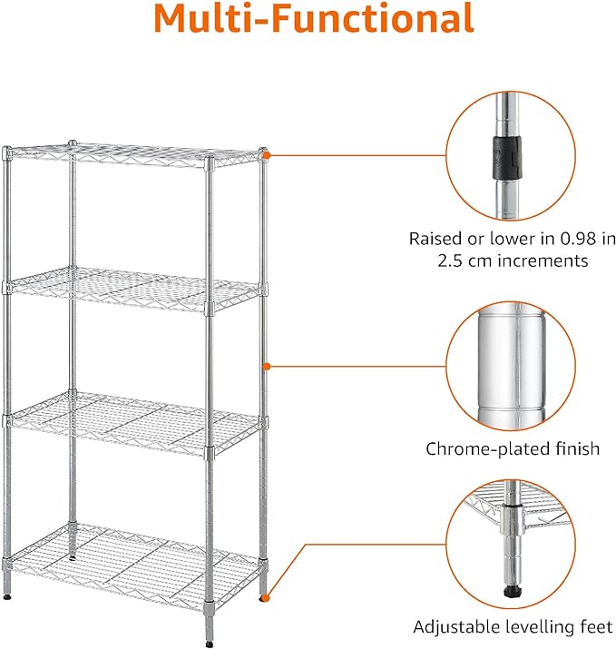Amazon Basics 4-Shelf Adjustable Storage Shelving Unit - Image 7