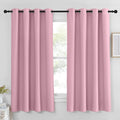 NICETOWN Rouge Pink Blackout Curtain Panel 63 inch Long by NICETOWN