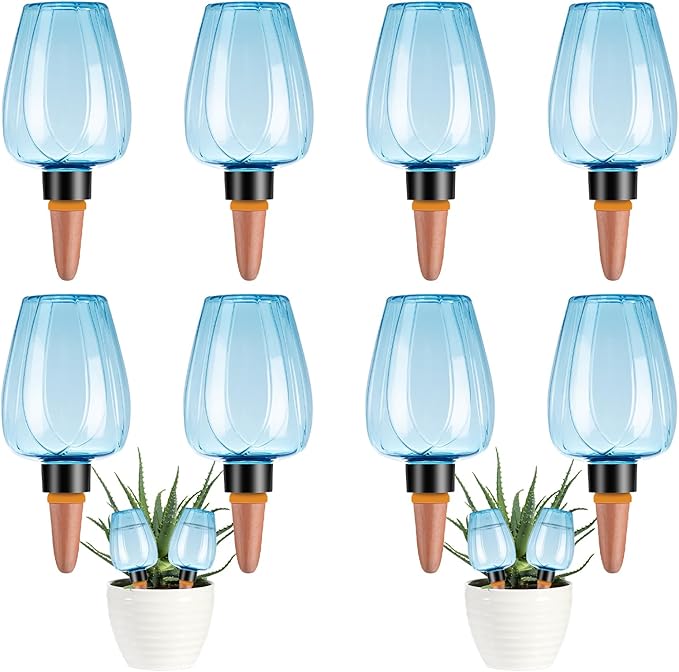 8 Pcs Plant Watering Globes Self Watering Planter Insert Plants Top Fill Water by Unknown