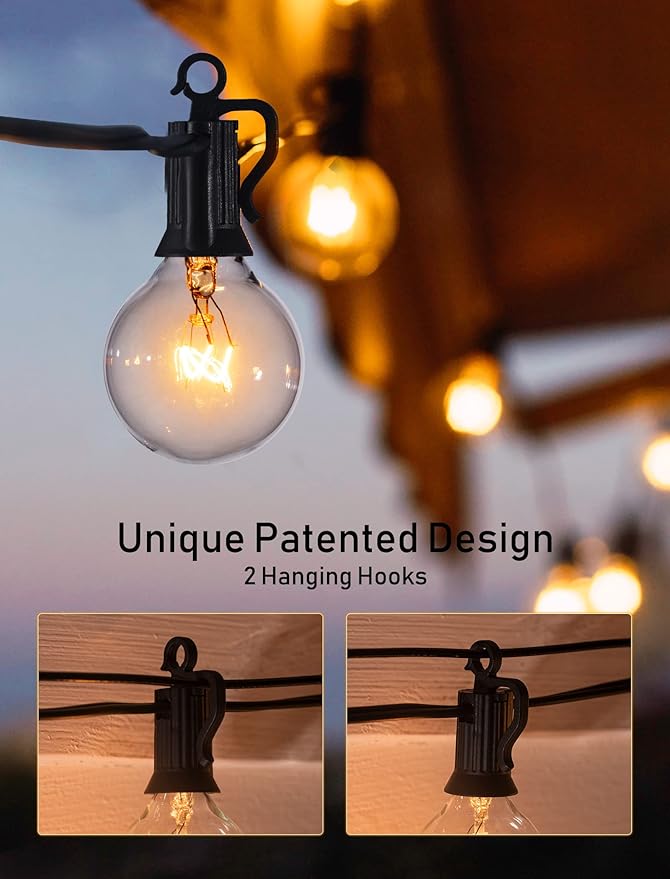 Outdoor String Light 55Feet G40 Globe Patio Lights - Image 5