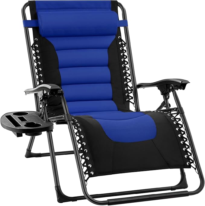 Best Choice Products Oversized Padded Zero Gravity Chair, Folding Outdoor Patio by BestChoiceProducts
