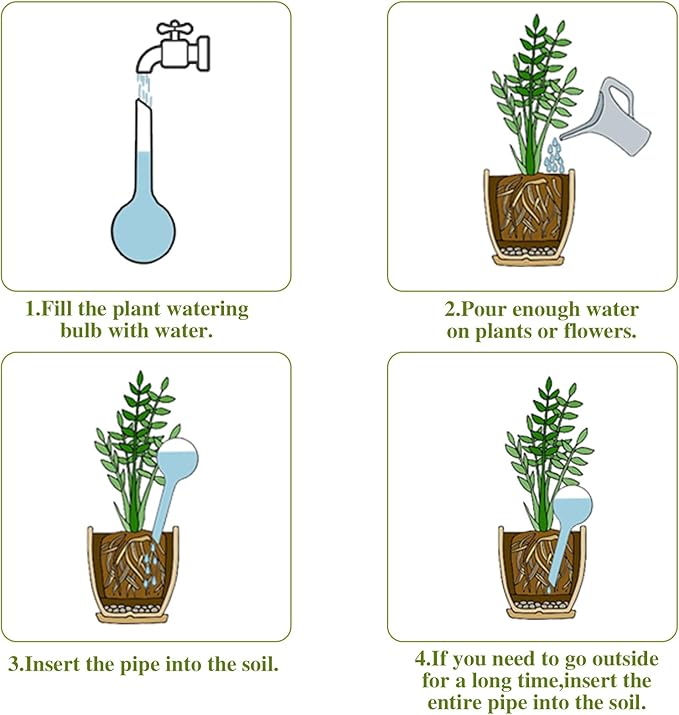 12 Pcs Large Plastic Self-Watering Bulbs - Image 4