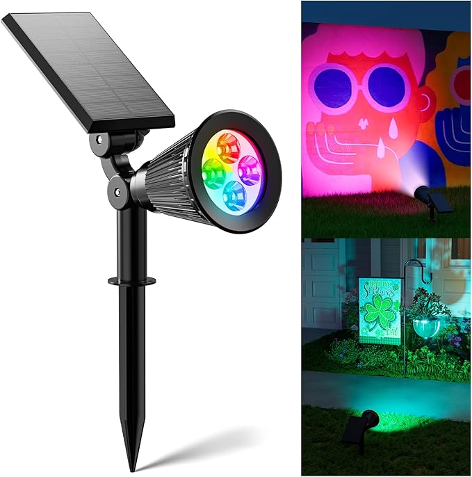 Color Changing Solar Spotlights Outdoor by FALOVE
