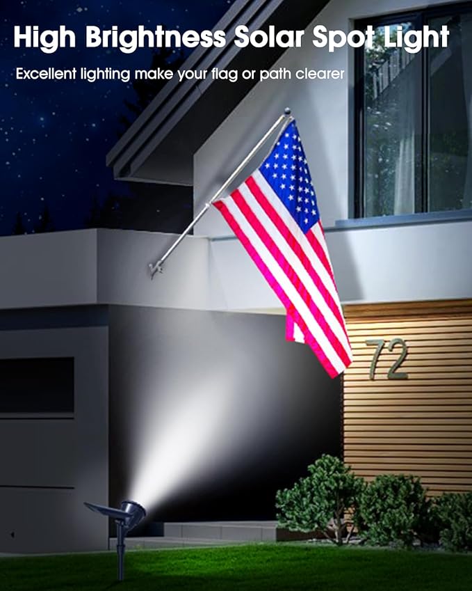 DBF Solar Outdoor Lights, 600LM Solar Spot Lights Outdoor Waterproof - Image 6