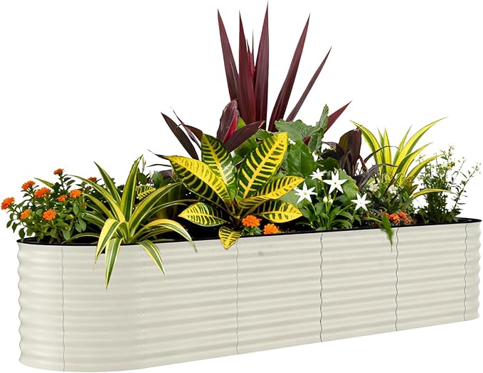 Garvee Galvanized Raised Garden Bed Outdoor, Rust-Resistant Raised Garden Beds by Garvee
