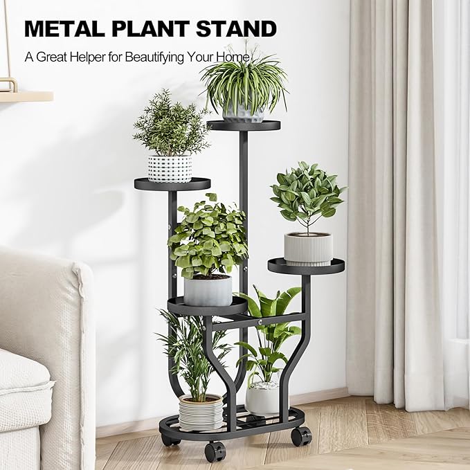 Plant Stand Indoor Outdoor 4 Tier Flower Holder - Image 7