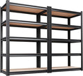 Set of 2 71"H Garage Shelving-5 Tier Garage Storage Shelves, Adjustable Heavy by Unknown