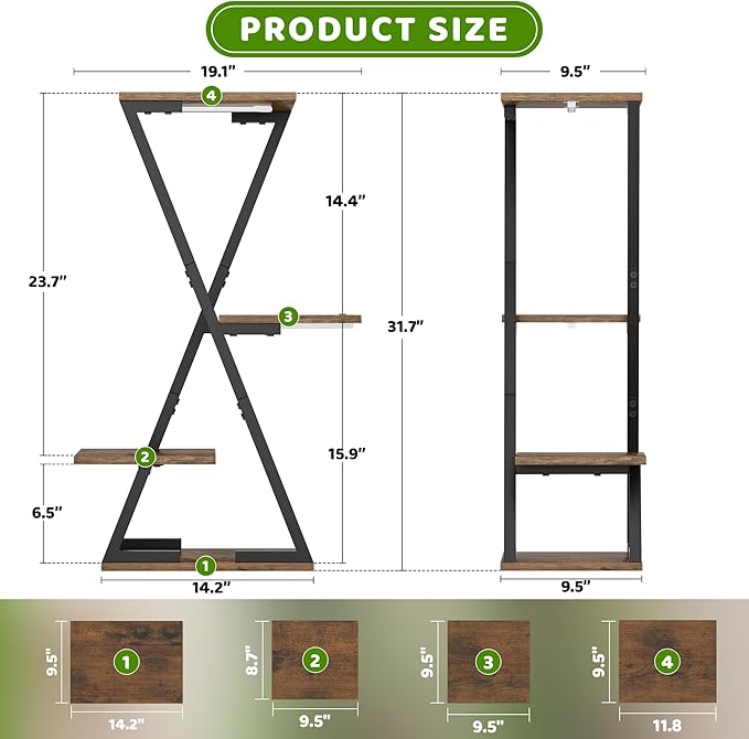 Plant Stand Indoor with Grow Lights - Image 6