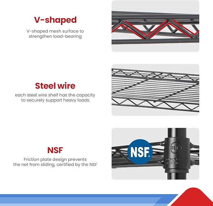BestOffice | 6-Tier Wire Storage Shelves - Image 7