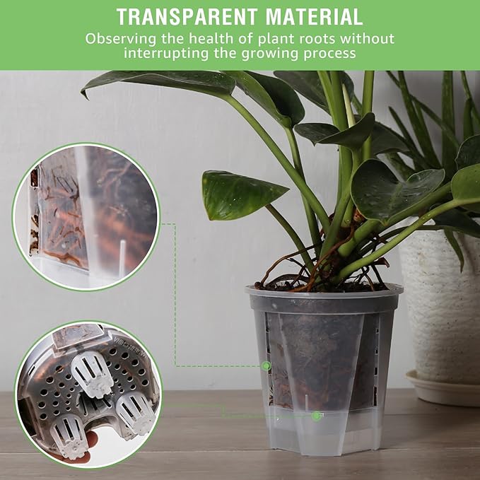 GREENPARA 5-Inch Self-Watering Plant Pots - Image 5