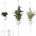 3 Pack Macrame Plant Hanger Indoor, 35 41 47 Inch Handmade Boho Hanging Planter by Unknown