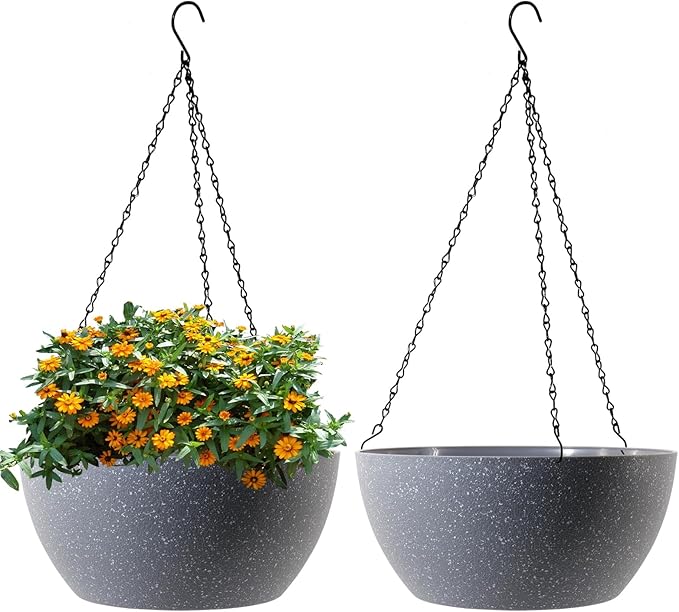 10 inch Hanging Planters for Outdoor Indoor Plants by WSMKSZ
