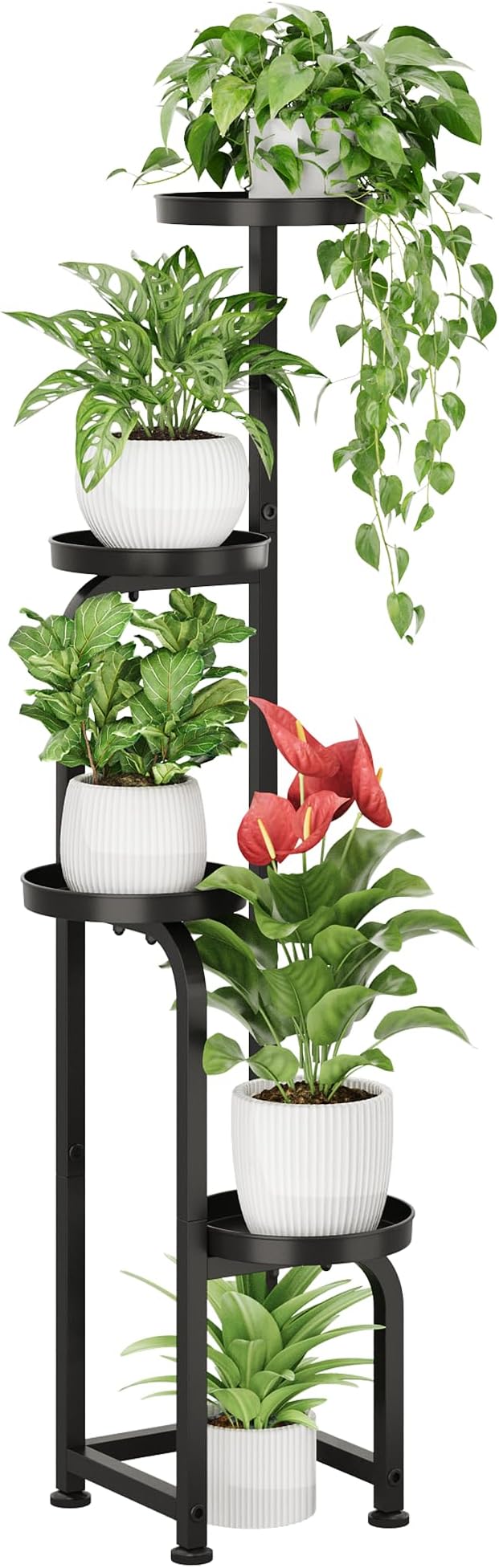 Bamworld Tall Plant Stand Indoor Outdoor, Corner Metal Flower Pot Stands by Bamworld