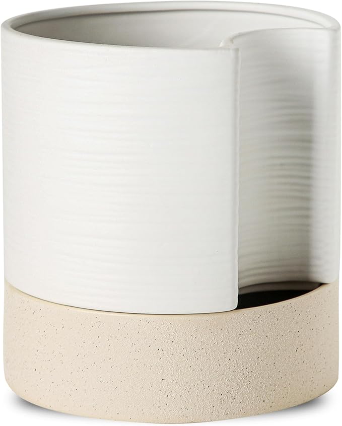 Nihow Self Watering Plant Pot: 8 Inch Ceramic Planter by Nihow