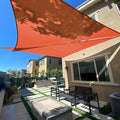 SUNLAX Sun Shade Sail 8' x 10' x 12.8' Terra Red Rectangle Canopy Sail Shade by SUNLAX