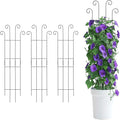 4 Pack 32 Inch Plant Trellis Outdoor Metal Trellis by Unknown
