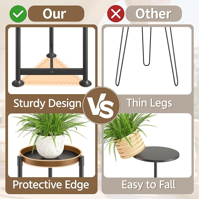 LASZOLA Black Plant Stand Indoor - Image 3