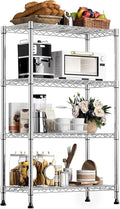 Xcity Storage Shelves, 4 Tier Heavy Duty Metal Shelving Unit, 1600 LBS Capacity by Unknown