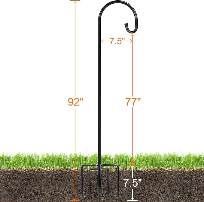 Shepherd-Hooks Adjustable for Bird-Feeder Lantern Plant-Hook Garden-Stake - Image 5