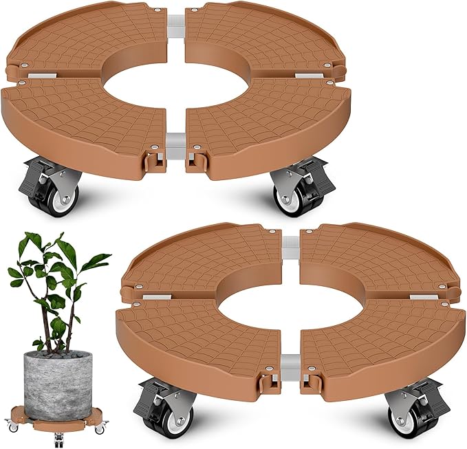 Goovilla Plant Stand with Wheels Heavy Duty, Rolling Plant Stand/Dolly/Roller by Goovilla