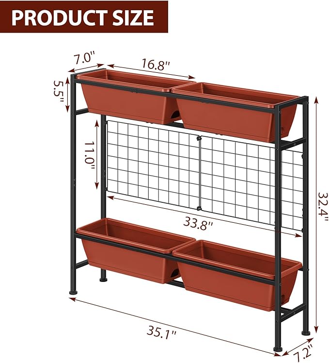 Raised Garden Beds with Legs, Elevated Planter Box Outdoor - Image 2