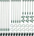 70PCS Plant Supports Stakes, 20 Garden Orchid Sticks Extended, 20 Orchid Clips by Saihisday