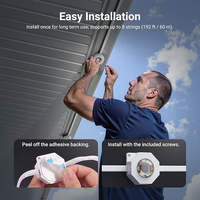 NEEWER 144ft Permanent Outdoor Lights - Image 8