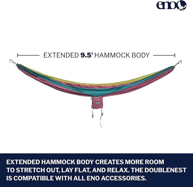 ENO, Eagles Nest Outfitters DoubleNest Lightweight Camping Hammock, 1 to 2 - Image 2