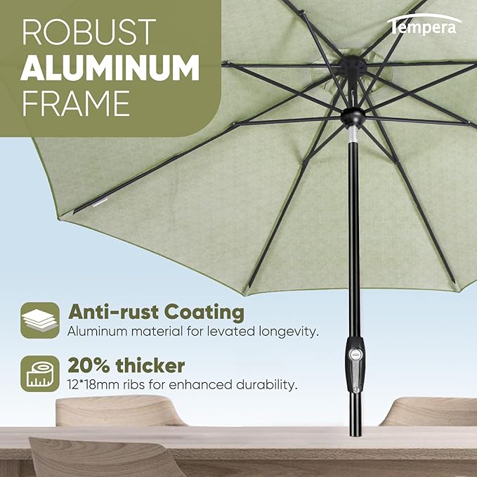 Tempera Patio Market Outdoor Table Umbrella - Image 5