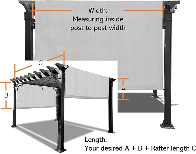 Universal Pergola Replacement Canopy Shade Cover - Image 5