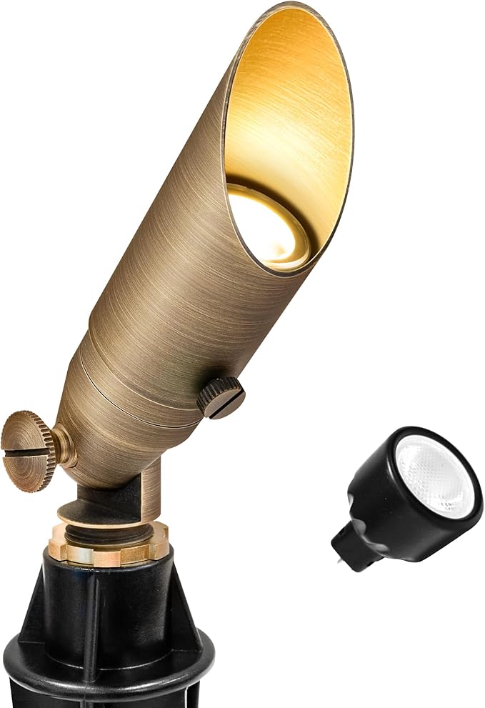 GKOLED Low Voltage Solid Brass LED Spotlight by GKOLED