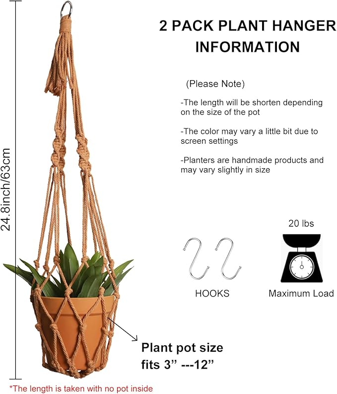 Artilady Macrame Hanging Planter - Image 5