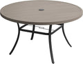 VICLLAX 60" Outdoor Round Patio Table by HOME