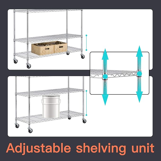 BestOffice | 6-Tier Wire Storage Shelves - Image 4