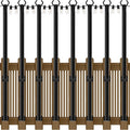 AILBTON 8 Pack 5Ft String Light Poles, Light Poles by AILBTON