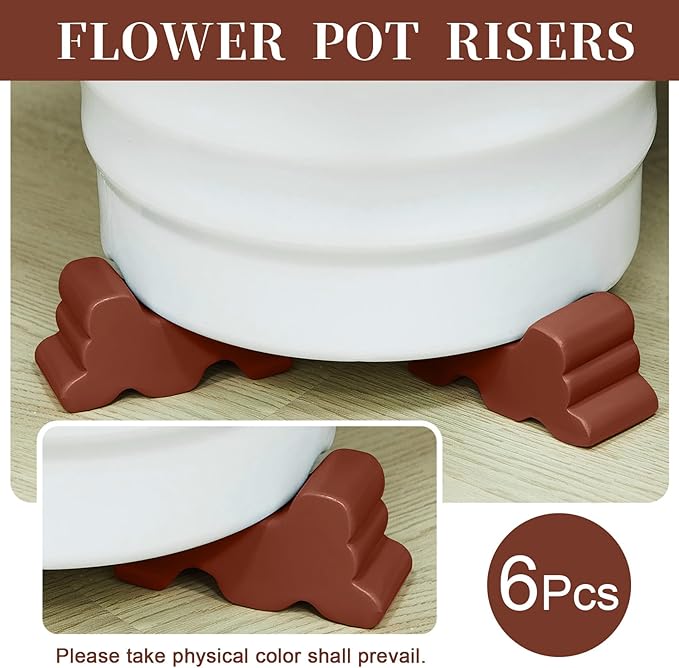 Kigeli 6 Pcs Resin Garden Pot Feet - Image 2