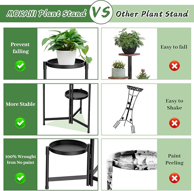 MOKANI Metal Plant Stand Indoor Outdoor - Image 5