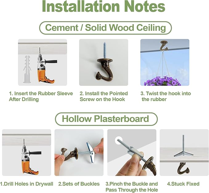 Ceiling Swag Hook Sets - Image 5