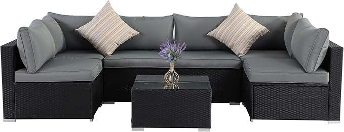 7 Pieces Patio Furniture Set - Image 8