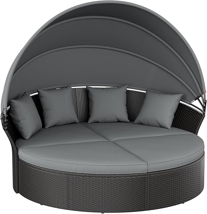 Crownland Outdoor Round Daybed by Crownland