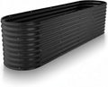 Plant & Plot Galvanized Raised Garden Beds Outdoor // 8×2×2 ft Planter Raised by PlantPlot