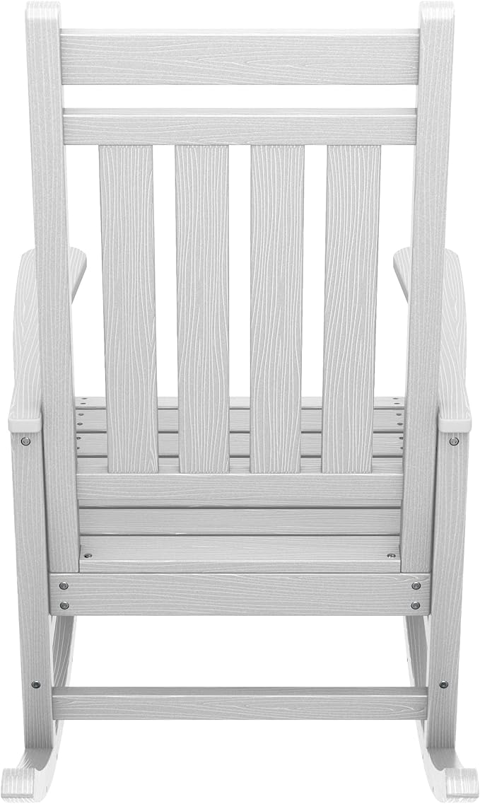 SERWALL Outdoor Rocking Chair, HDPE Rocking Chair - Image 10