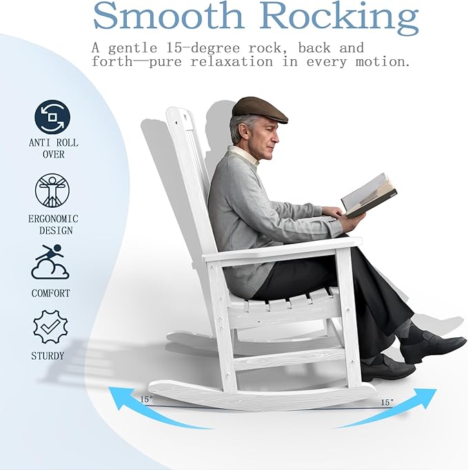 Oversized Rocking Chair, Outdoor Rocking Chair - Image 10