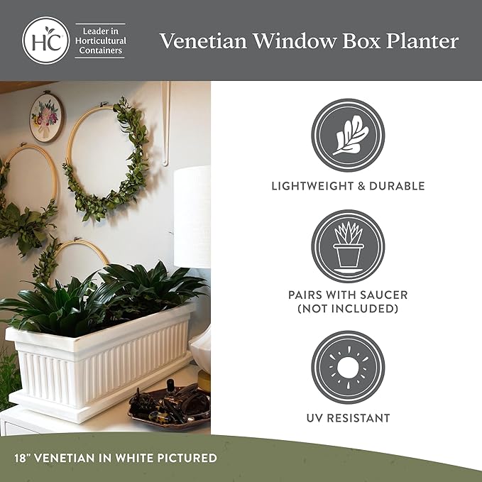 The HC Companies Venetian Window Planter Box w/Drain Plug - Image 4