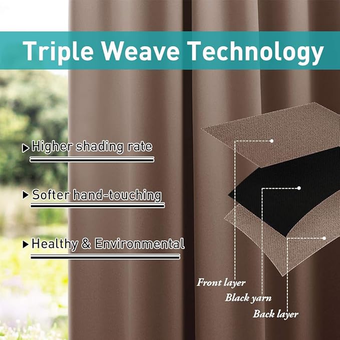 NICETOWN Porch Curtain Outdoor Waterproof - Image 6