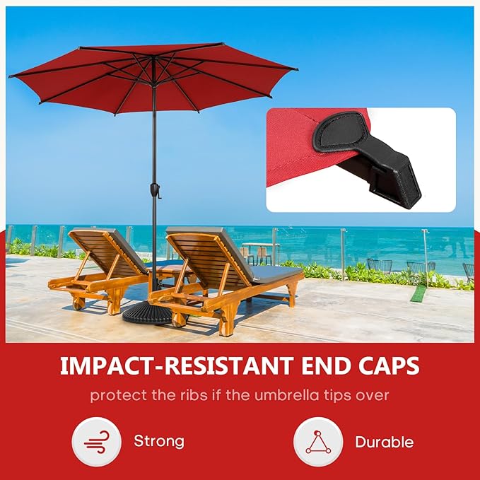 Abba Patio 9FT Lyon Outdoor Patio Umbrella Outdoor Table Umbrella - Image 6