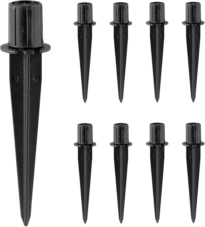 Metal Stakes Solar Lights Replacement Spike by Pluxen