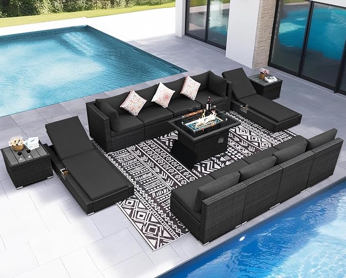 NICESOUL 13 Piece Patio Furniture Set - Image 2