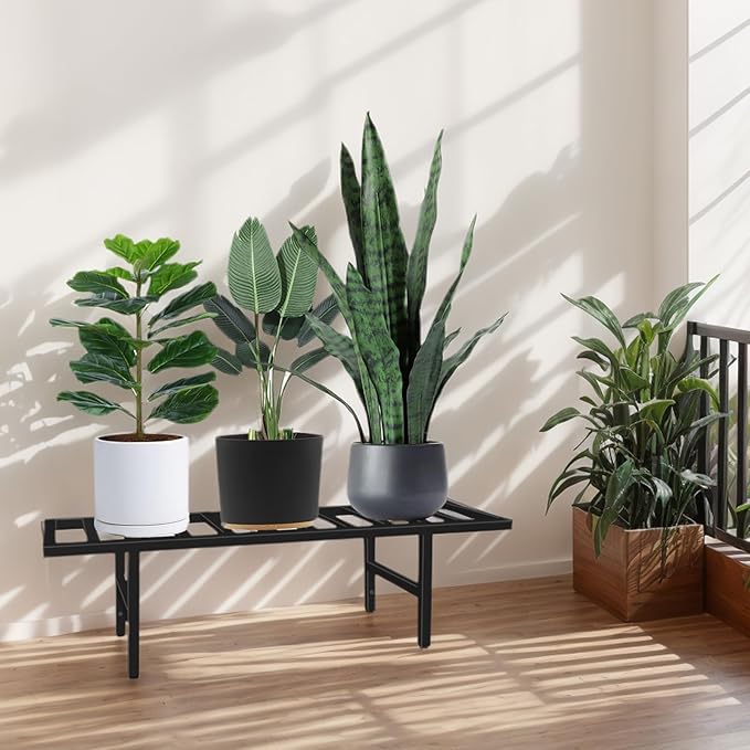 Plant Stand Indoor Outdoor, Heavy Duty Iron Pedestal Stands Metal Plant Stand - Image 5